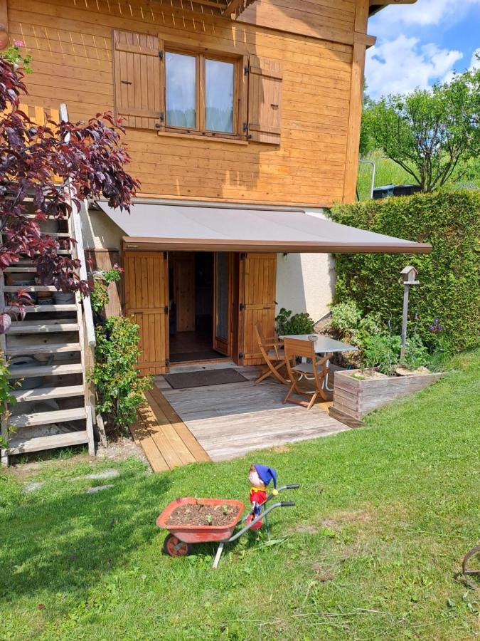A4 Km De Megeve Tres Joli Studio Avec Jacuzzi ,Vue Sur Les Montagnes Au Calme Praz-sur-Arly Exterior photo