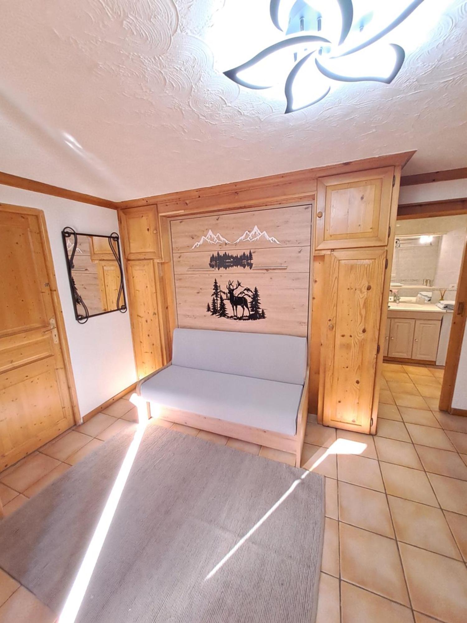 A4 Km De Megeve Tres Joli Studio Avec Jacuzzi ,Vue Sur Les Montagnes Au Calme Praz-sur-Arly Exterior photo